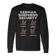German Shepherd Security K9 Pet Dog Lover Owner Long Sleeve T-Shirt Gifts ideas