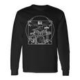 A For A Drummer Da Vinci Drawing Langarmshirts Geschenkideen