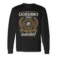 Giordano Family Last Name Giordano Surname Personalized Long Sleeve T-Shirt Gifts ideas