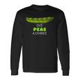 Give Peas A Chance Cute Pea Pun Long Sleeve T-Shirt Gifts ideas