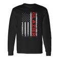 Glazier Us Flag Proud Glazier Usa Glass Artist Long Sleeve T-Shirt Gifts ideas