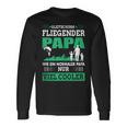 Gleitschirm Fliegender Papa Paragleiteratertag Geschenk Langarmshirts Geschenkideen