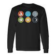 Gloomhaven Elements Symbol Fire Ice Air Earth Light Dark Long Sleeve T-Shirt Gifts ideas