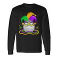 Golf Wearing Jester Hat Masked Beads Mardi Gras Player Long Sleeve T-Shirt Gifts ideas