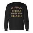 Grandad From Grandchildren For Grandad Fathers Day Long Sleeve T-Shirt Gifts ideas