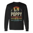 Grandad Grandfather Poppy Man Myth Legend Fathers Day Long Sleeve T-Shirt Gifts ideas