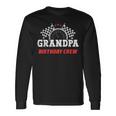 Grandpa Birthday Crew Race Car Theme Party Racing Car Driver Long Sleeve T-Shirt Gifts ideas