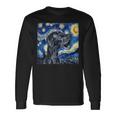 Great Dane Dog Van Gogh Style Starry Night Long Sleeve T-Shirt Gifts ideas