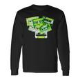 Green Tape Cassettes Classic Old School Green Color Graphic Long Sleeve T-Shirt Gifts ideas
