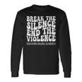 Groovy We Wear Orange N Dating Violence Awareness Long Sleeve T-Shirt Gifts ideas