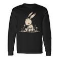 Grunge Bunny Rabbit Cute Goth Alt Losercore Sad Aesthetic Long Sleeve T-Shirt Gifts ideas