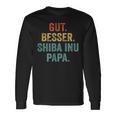 Gut Besser Shiba Inu Papa Langarmshirts Geschenkideen