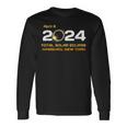 Hamburg New York April 8 2024 Solar Eclipse Ny Long Sleeve T-Shirt Gifts ideas