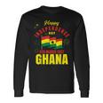 Happy Ghana Independence Day Ghanaian Ghana Flag Long Sleeve T-Shirt Gifts ideas