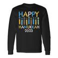 Happy Hanukkah 2023 Love And Light Jewish Menorah Family Long Sleeve T-Shirt Gifts ideas