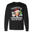 Happy Thanksgiving Trick Or Treat Joe Biden Santa Christmas Long Sleeve T-Shirt Gifts ideas