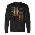 Hawaii Sunset American Flag Honolulu Hawaiian Island Long Sleeve T-Shirt Gifts ideas