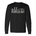 Heart Vintage Retro All Peopled Out Long Sleeve T-Shirt Gifts ideas