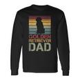 Herren Golden Retriever Dad Papaintage Hund Hunde Pfote Langarmshirts Geschenkideen