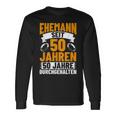 Herren Goldhochzeit Deko Hochzeitstag Jubiläum Ehemann Hochzeit Langarmshirts Geschenkideen