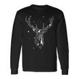 Hirsch Geometrisch Wildtier Black S Langarmshirts Geschenkideen