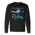 Horse Rider Girls I'd Rather Be Riding Horses Kid Gif Long Sleeve T-Shirt Gifts ideas