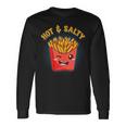 Hot & Salty Winking French Fries Flirtatious Lover Fast Food Long Sleeve T-Shirt Gifts ideas