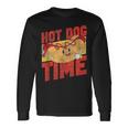 Hot Dog Adult Vintage Hot Dog Time Long Sleeve T-Shirt Gifts ideas