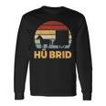 Hü Brid Pferd Kutsche Hybrid Kutscher Reiten Wortspiel Langarmshirts Geschenkideen