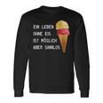 Ice Cream Leben Ohne Eisist Sinnlos D010-0887A Langarmshirts Geschenkideen