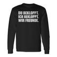 Ich Bekloppt Du Bekloppt Wir Freunde Langarmshirts Geschenkideen