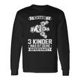 Ich Bin Papaon 3 Kinder Papa 3 Langarmshirts Geschenkideen