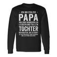 Ich Bin Stolzer Papa Einer Wundervoll Tochter Father's Day Long-Sleeved Langarmshirts Geschenkideen