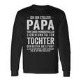 Ich Bin Stolzer Papa Einer Wundervollen Tochter Ich Bin Stol Langarmshirts Geschenkideen