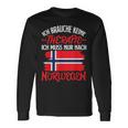 Ich Brauche Keine Therapie Ich Muss Nur Nach Norwegian Langarmshirts Geschenkideen