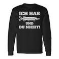 Ich Hab Hecht Und Du Nicht Angler Slogan Langarmshirts Geschenkideen