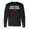 Ich Habe Dich Lieb Mit Herz Langarmshirts Geschenkideen