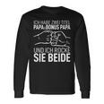 Ich Habe Zwei Titel Papa & Bonus Papa Bester Dad Der Welt Langarmshirts Geschenkideen