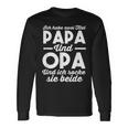 Ich Habe Zwei Titel Papa Und Opa Idea Saying S Langarmshirts Geschenkideen