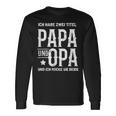 Ich Habe Zwei Titel Papa Und Opa Rocke Sie Bote Langarmshirts Geschenkideen