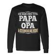 Ich Habe Zwei Titel Papa Und Opaater Grandfather Father's Day Langarmshirts Geschenkideen