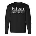 Ich Hasse Menschen Animals Und Pflanzen Steine Sind Okay I Langarmshirts Geschenkideen
