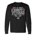 I'm A Dad Grandpa And Veteran Retro Papa Grandpa Long Sleeve T-Shirt Gifts ideas