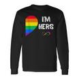 I'm Hers Shes Mine Lesbian Couples Matching Lgbt Pride Flag Long Sleeve T-Shirt Gifts ideas