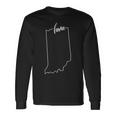 Indiana State Home Native Long Sleeve T-Shirt Gifts ideas