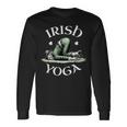 Irish Yoga Festive Green St Paddy's Day Humor Long Sleeve T-Shirt Gifts ideas