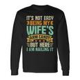 It's Not Easy Being My Wife's Arm Candy Retro Husband Long Sleeve T-Shirt Gifts ideas