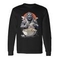 Japanese Monster Kaiju Eating Ramen Long Sleeve T-Shirt Gifts ideas