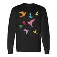 Japanese Origami Paper Folding Artist Crane Origami Long Sleeve T-Shirt Gifts ideas