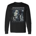 Jennifer Lopez Bootleg Portrait Black Langarmshirts Geschenkideen